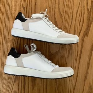 ECCO Soft 7 White Leather Sneaker US 7.5 NWOT